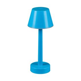 Lampa stołowa LED LightLogic LL JERE DIM RGB BL 66320 niebieska IP44 przenośna USB 1 szt.