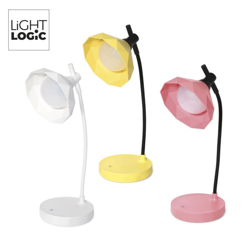 Lampa stołowa LED LightLogic LL KITA DIM CCT W 66367 reg. temp. barwowej 3000/4000/6500 K biurkowa dla dzieci biała USB 1 szt.