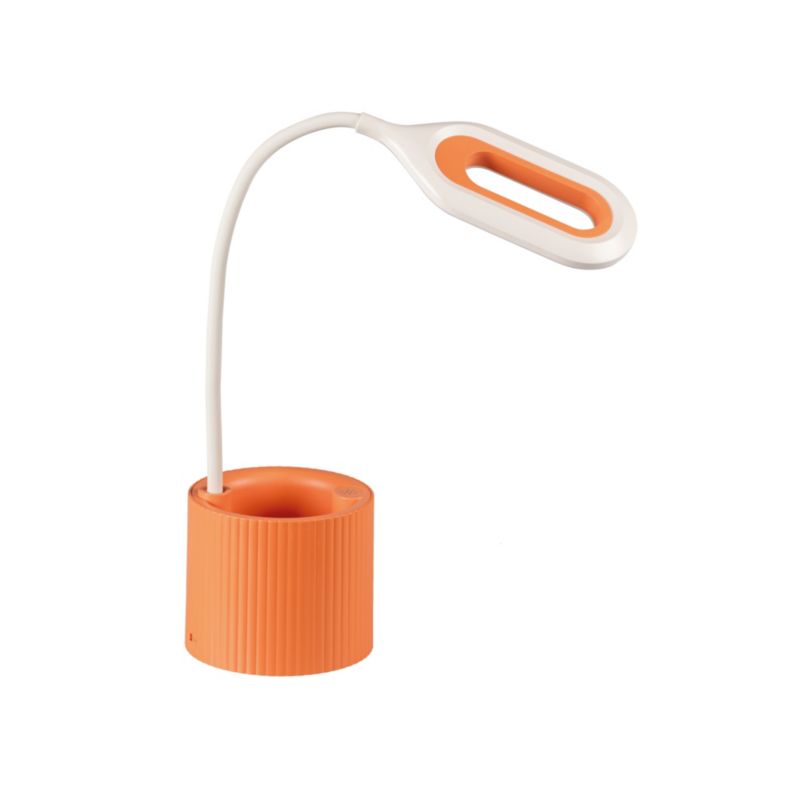 Lampa stołowa LED LightLogic LL LANKI DIM CCT OR 66374 reg. temp. 3000/4000/6500K biurkowa dla dzieci pomarańczowa USB 1 szt.