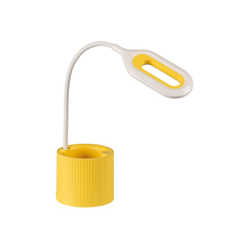 Lampa stołowa LED LightLogic LL LANKI DIM CCT YL 66373  reg. temp. barwowej 3000/4000/6500 K biurkowa dla dzieci żółta USB 1 szt.