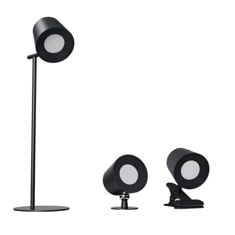 Lampa stołowa LED LightLogic LL USUL 3in1DIM+CCT-B regulacja temp. 3000/4000/6500 K 66389 czarna kinkiet klips USB 1 szt.