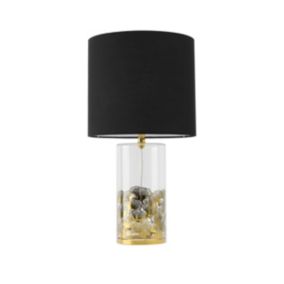 Lampa stołowa Light Prestige Sunflower transparentno - czarna 1 x E27 1 szt.