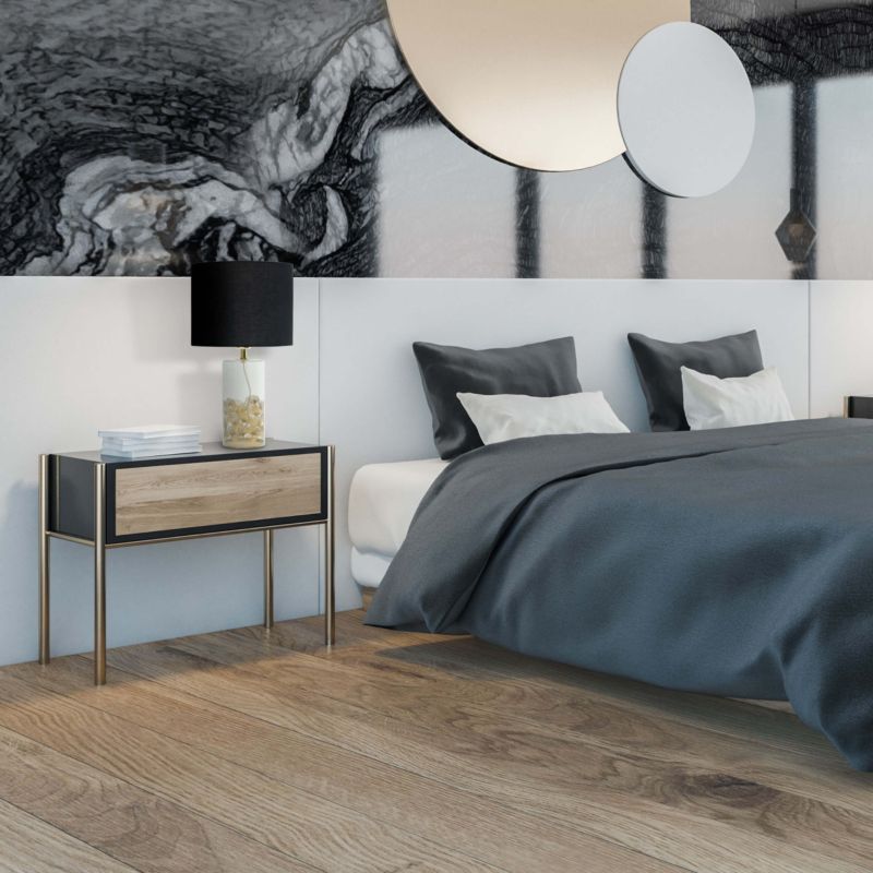 Lampa stołowa Light Prestige Sunflower transparentno - czarna 1 x E27 1 szt.