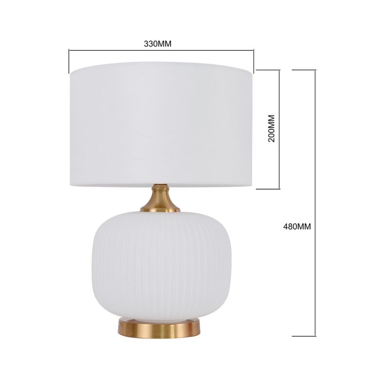 Lampa stołowa Light Prestige Tamiza S biała 1 x E27 1 szt.