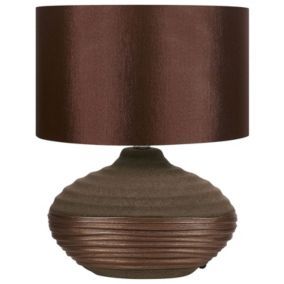 Lampa stołowa Lima Porcelana Brązowy 1 szt.