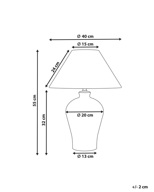 Lampa stołowa Magros Porcelana Biały 1 szt.