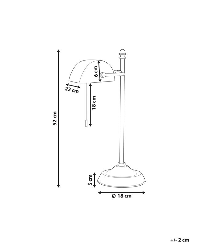 Lampa stołowa Maraval Metal Złoty 1 szt.