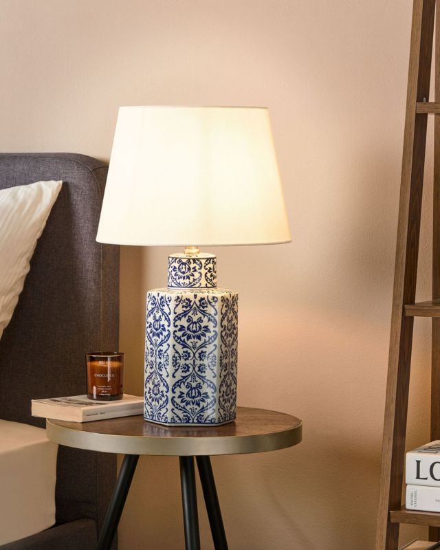 Lampa stołowa Marcelin Porcelana Biały 1 szt.