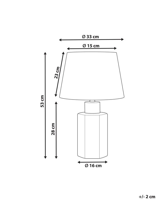 Lampa stołowa Marcelin Porcelana Biały 1 szt.