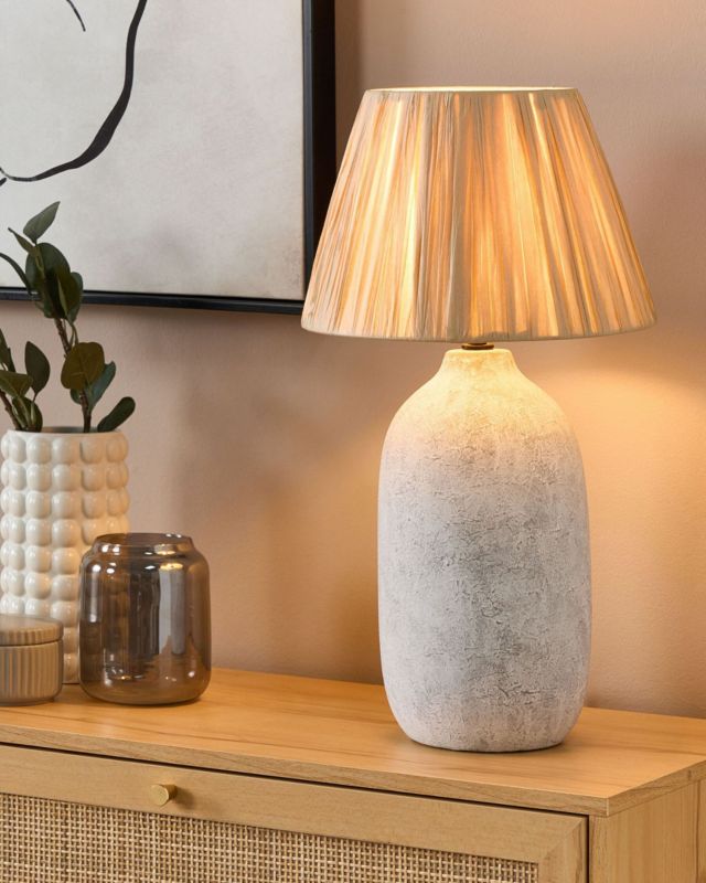 Lampa stołowa Matilde Ceramika Szary 1szt.