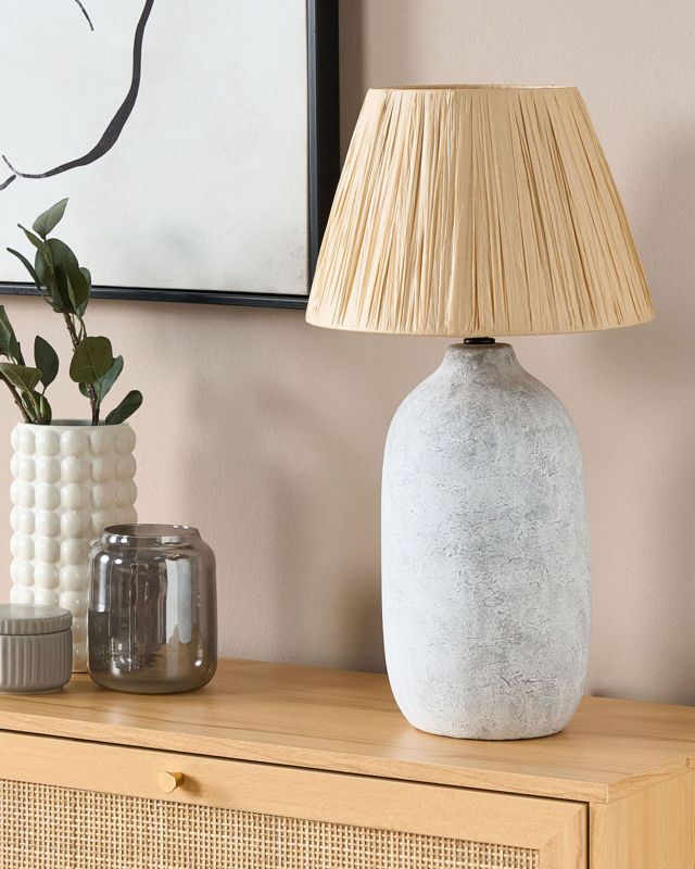 Lampa stołowa Matilde Ceramika Szary 1szt.