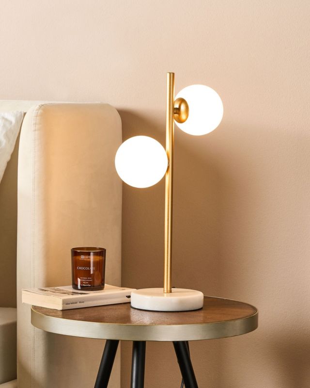 Lampa stołowa Medina Metal Złoty 1szt.