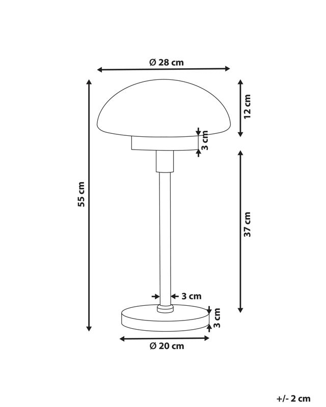 Lampa stołowa Minija Metal Czarny 1 szt.