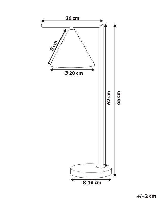 Lampa stołowa Mocal Metal Złoty 1 szt.