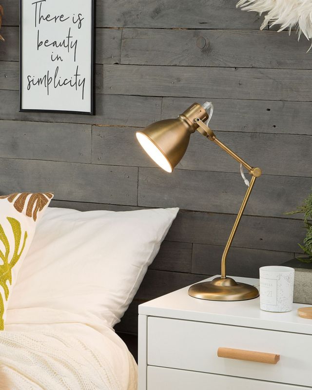 Lampa stołowa Monsan Metal Mosiężny 1 szt.