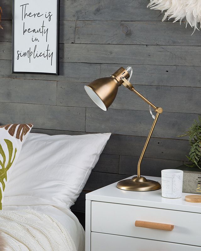 Lampa stołowa Monsan Metal Mosiężny 1 szt.