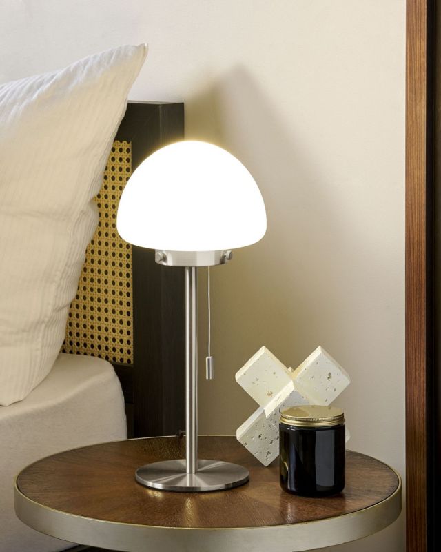 Lampa stołowa Moruga Srebrny 1 szt.