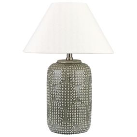 Lampa stołowa Mussel Ceramika Szary 1 szt.