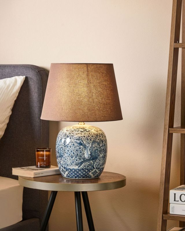 Lampa stołowa Neira Brązowy 1 szt.