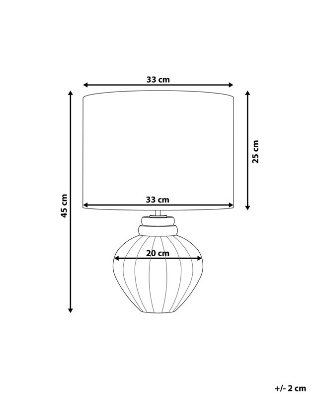 Lampa stołowa Neris Ceramika Biały 1 szt.