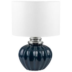 Lampa stołowa Neris Ceramika Ciemnoniebieski 1szt.