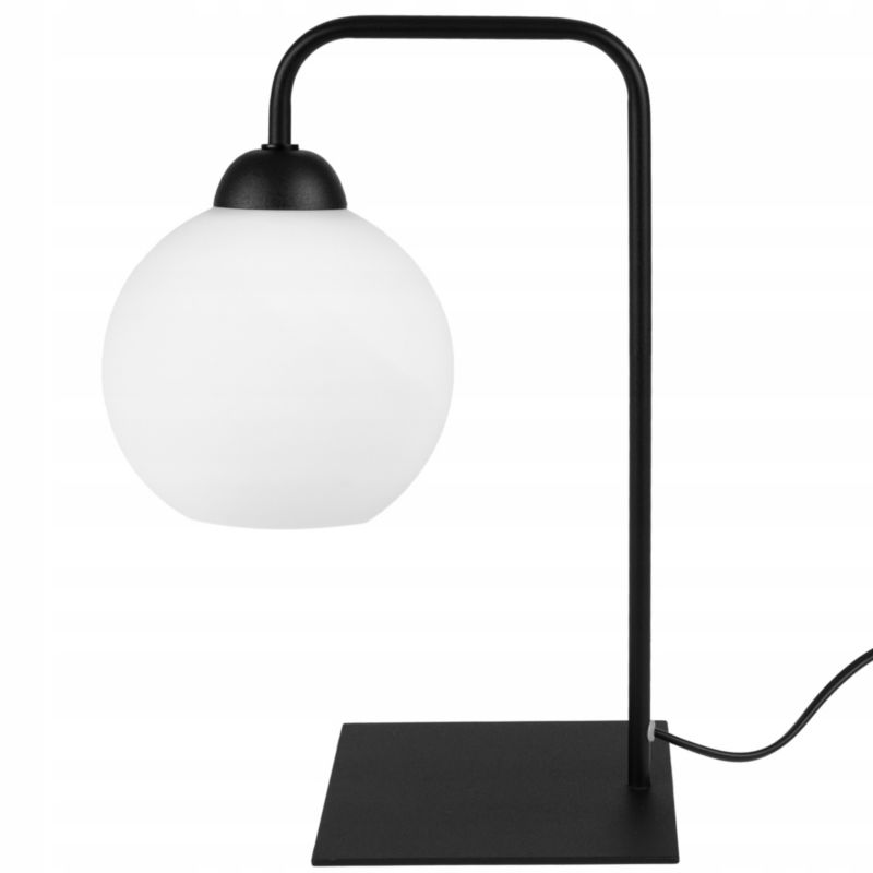 Lampa stołowa nocna biurkowa Light Home Eliza 1x E27 60W czarny/biały 1szt.