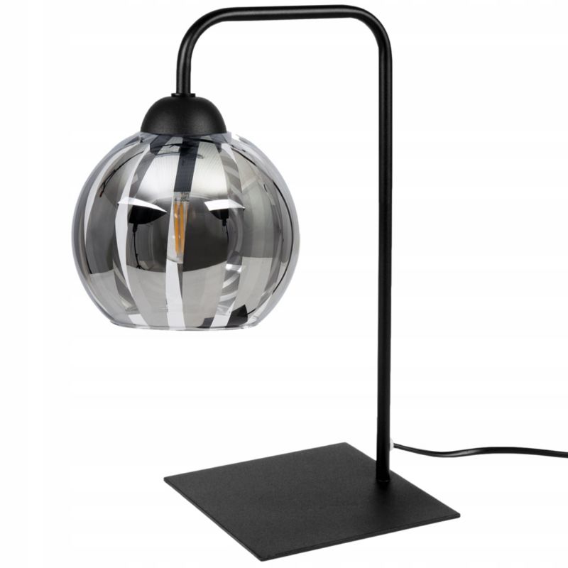 Lampa stołowa nocna biurkowa Light Home Eliza 1x E27 60W czarny/szary 1szt.