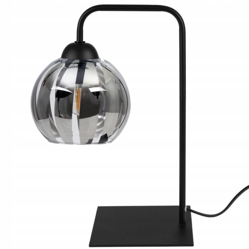 Lampa stołowa nocna biurkowa Light Home Eliza 1x E27 60W czarny/szary 1szt.