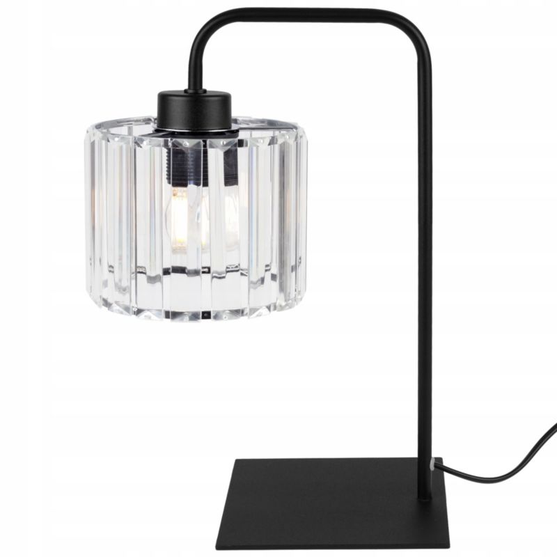 Lampa stołowa nocna Light Home Holdi 1x E27 60W klosz szklany bezbarwny 1szt.