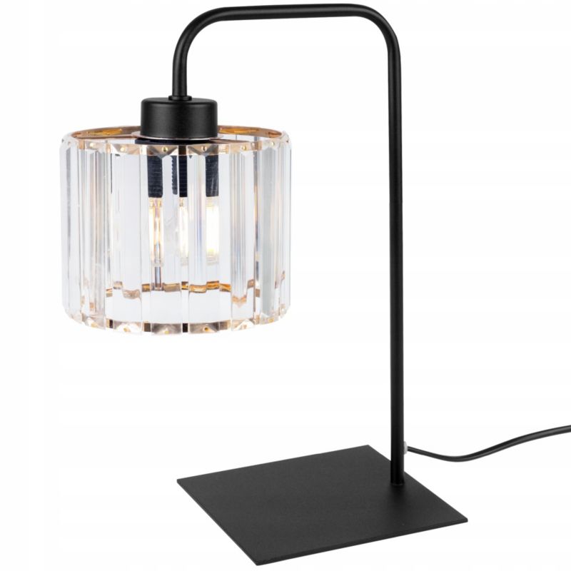Lampa stołowa nocna Light Home Holdi 1x E27 60W klosz szklany złoty 1szt.