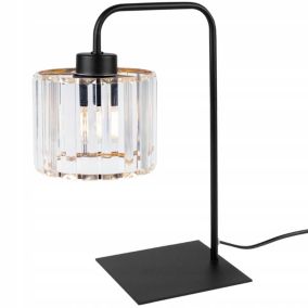 Lampa stołowa nocna Light Home Holdi 1x E27 60W klosz szklany złoty 1szt.