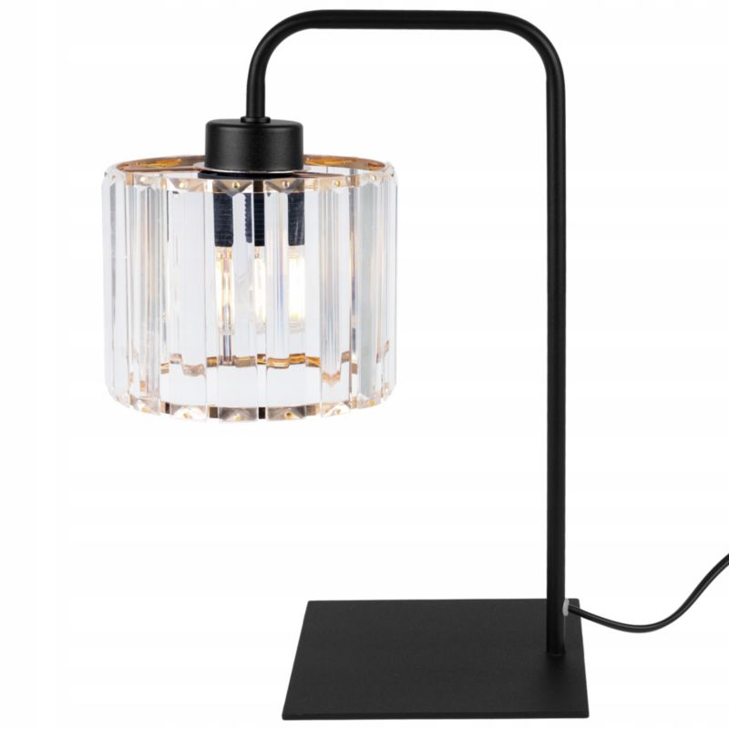 Lampa stołowa nocna Light Home Holdi 1x E27 60W klosz szklany złoty 1szt.