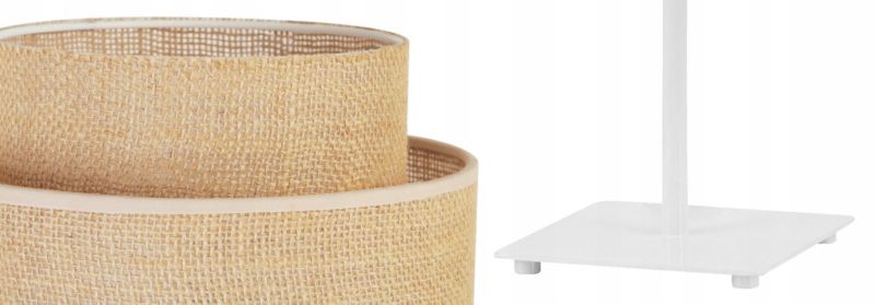 Lampa stołowa nocna Light Home LH Boho Gia Juta 1x E27 60W biały/naturalny 1szt.
