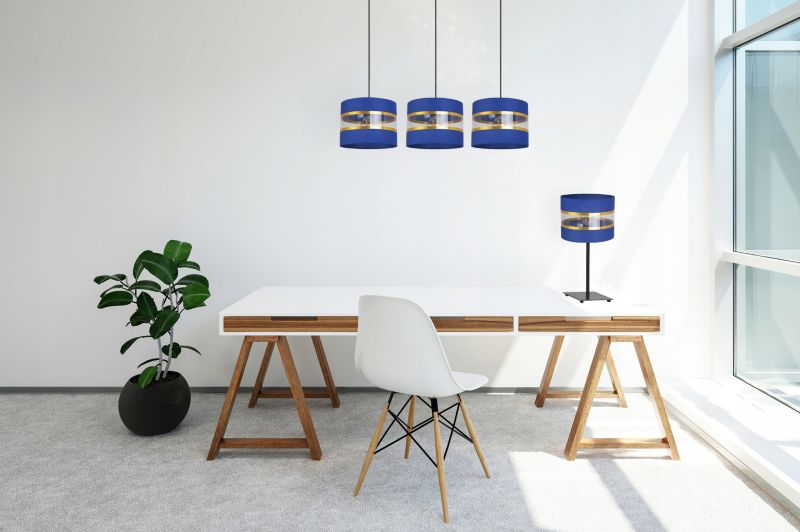 Lampa stołowa nocna Light Home LH Elegance Gia 1x E27 60W niebieski 1szt.
