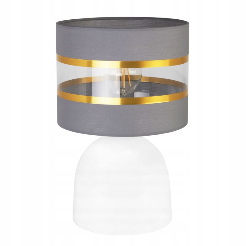 Lampa stołowa nocna Light Home LH Elegance Gold Neli 1x E27 60W biały/szary 1szt.