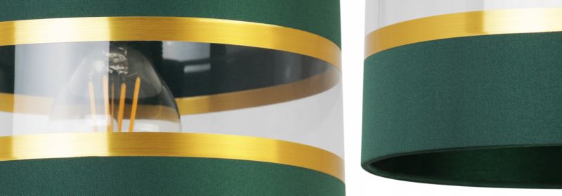 Lampa stołowa nocna Light Home LH Elegance Gold Neli 1x E27 60W zielony 1szt.