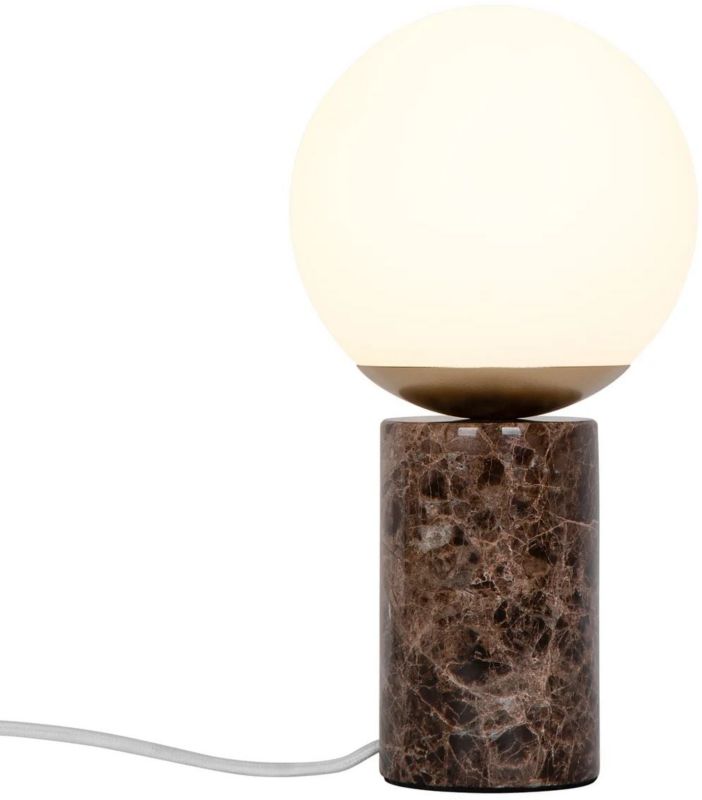 Lampa stołowa Nordlux Lilly marmur brąz E14 25W 1 szt.