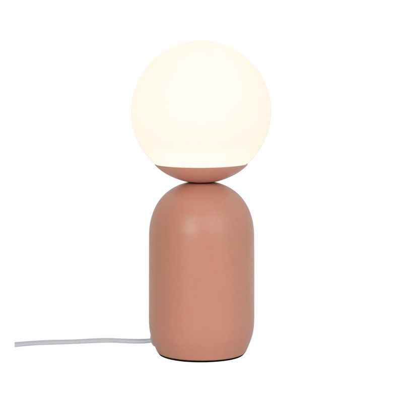 Lampa stołowa Nordlux Notti terakota/biały 25W IP20 metal/szkło E14 1 szt.