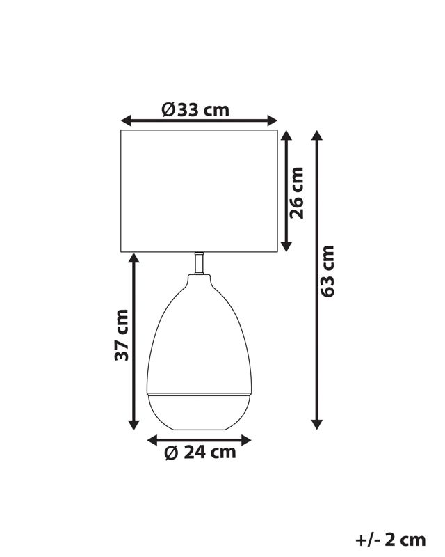 Lampa stołowa Okari Biały 1 szt.