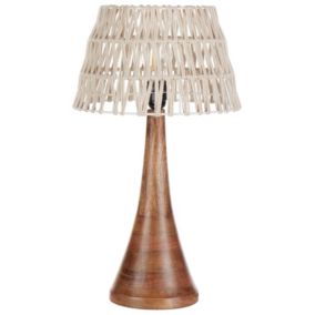 Lampa stołowa Pellejas Bawełna Beżowy 1 szt.