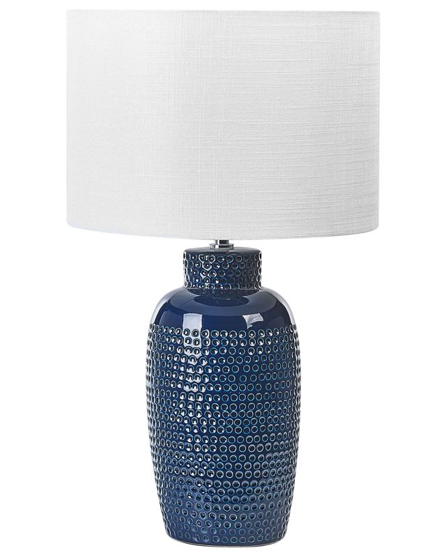 Lampa stołowa Perlis Ceramika Niebieski 1szt.