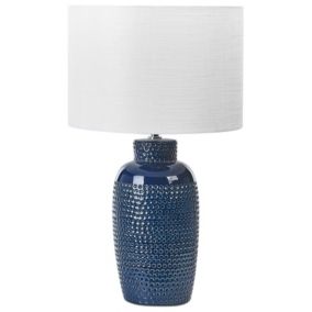 Lampa stołowa Perlis Ceramika Niebieski 1szt.