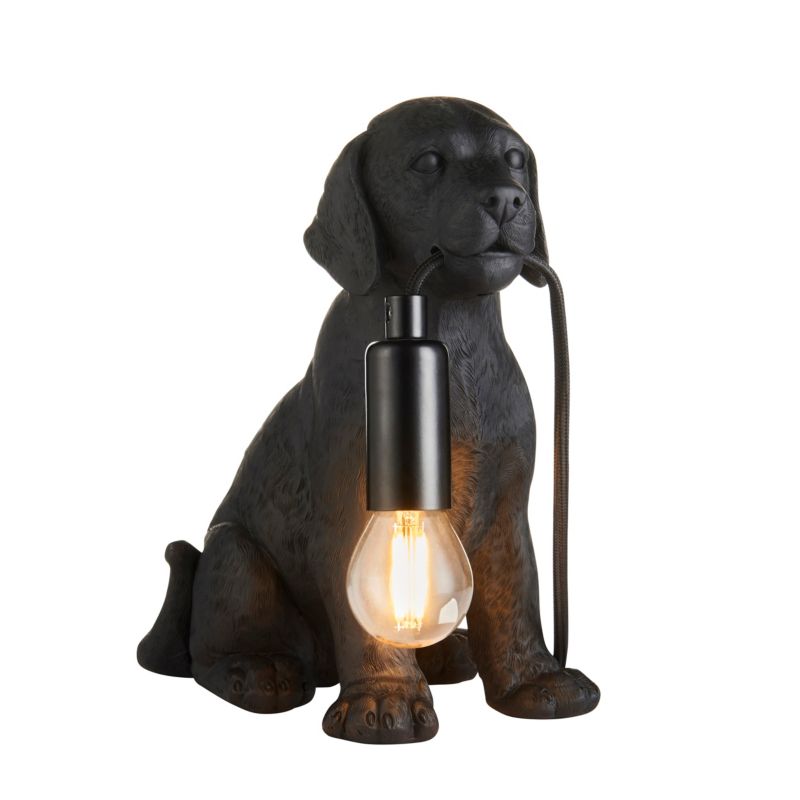 Lampa stołowa pies Endon LABRADOR PUPPY czarny matowy LED 7W 600lm IP20 ...