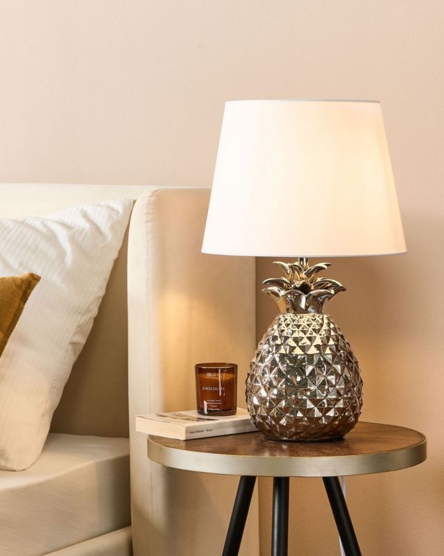 Lampa stołowa Pineapple Ceramika Srebrny 1 szt.