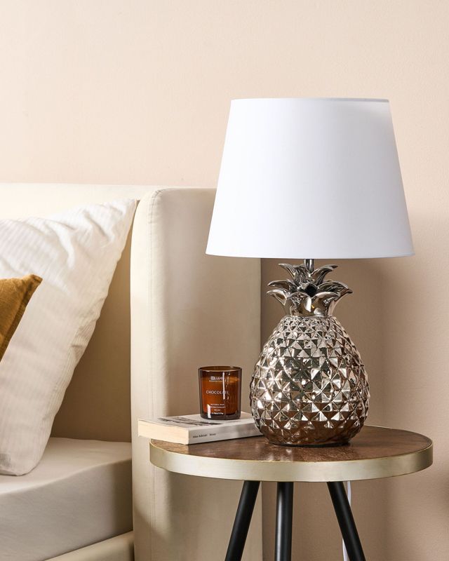 Lampa stołowa Pineapple Ceramika Srebrny 1 szt.