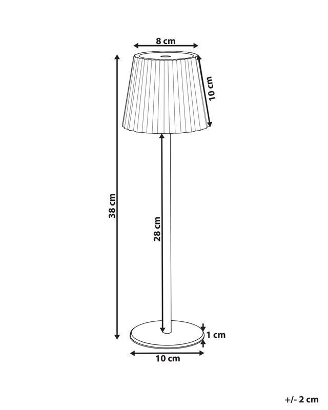Lampa stołowa Pombeiro Metal Błękitny 1szt.