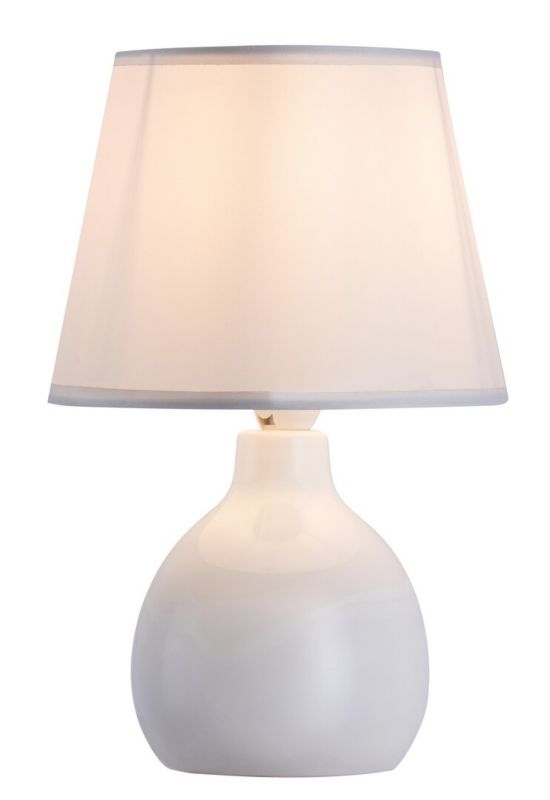 Lampa stołowa Rabalux Ingrid kremowa  1 x E14 x 40W IP20 wym: 28 x 17 x 17 cm ceramika - 1 szt.
