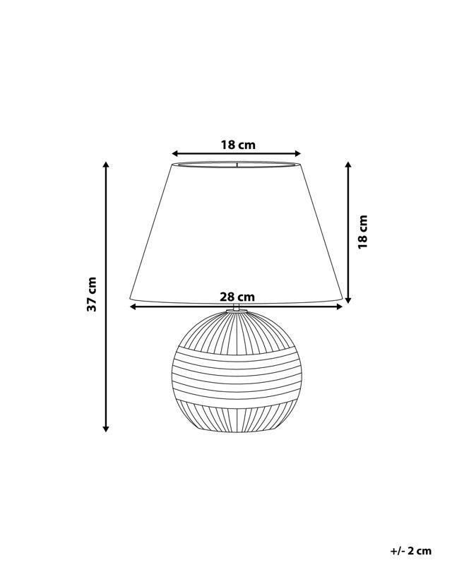 Lampa stołowa Sado Brązowy 1 szt.