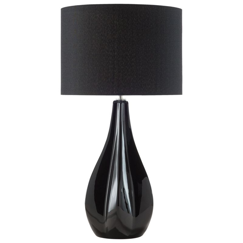 Lampa stołowa Santee Porcelana Czarny 1 szt.