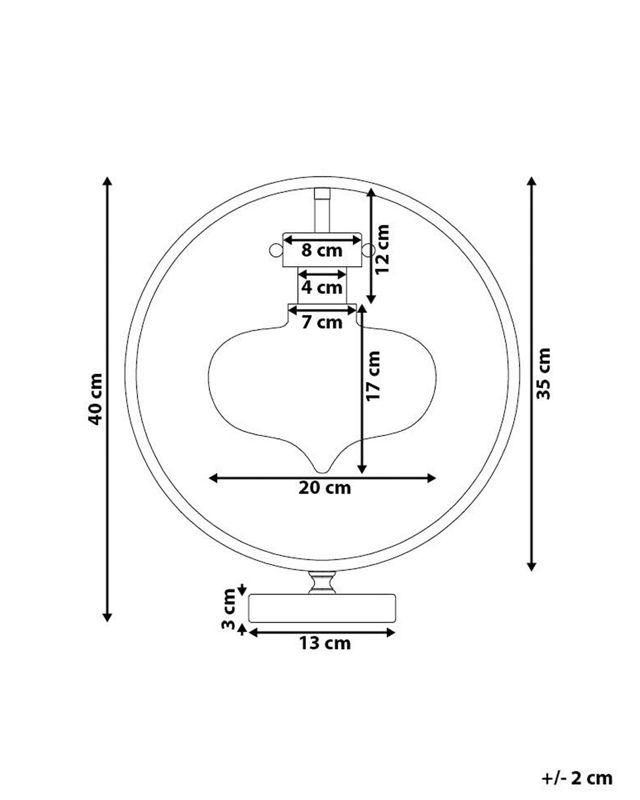 Lampa stołowa Severn Metal Złoty 1 szt.